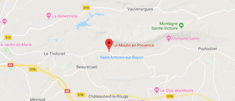 Le Moulin en Provence - Plan Google